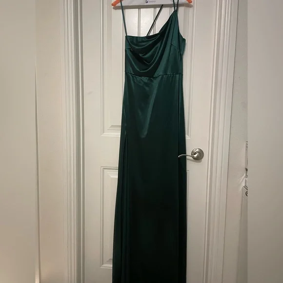 slim fit dress slacks Off Shoulder Long Formal Dress by LaDivine CD878 – The Dress Outlet main image 1